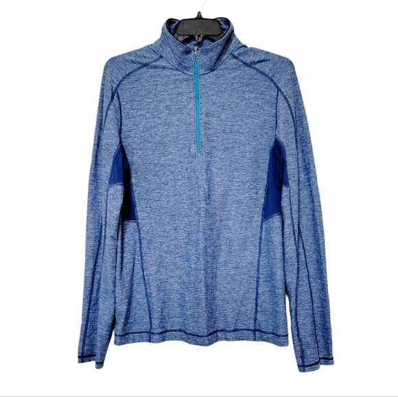 lululemon athletica Other - Lululemon Men's Velocity 1/4 Zip Reflective Blue Gray Activewear Size Large
